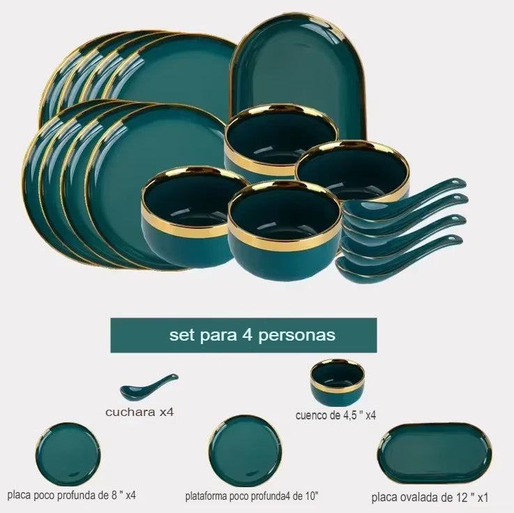 Juego de platos premium ImperioPratos™ - Compra 1 y llévate 2 gratis