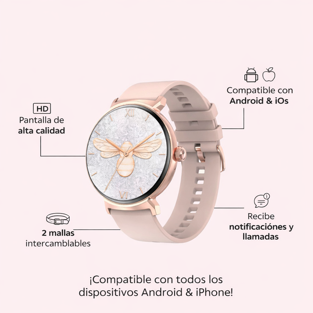 Smartwatch DT4 New + Doble Malla + Film Protector