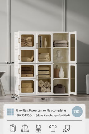 Organizador plegable: compra 1 y llévate 2 - Obtenga 10 perchas gratis